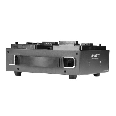 CARGADOR DUAL PARA BATERIAS V-MOUNT 26 V. NANLITE - NABTCGV26V2