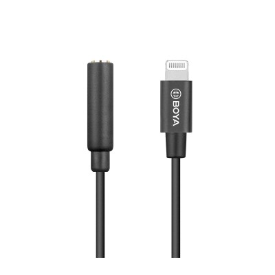CABLE TRRS HEMBRA A LIGTHING (IPHONE) 6 CM. BOYA - BYK3