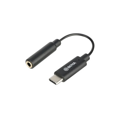 CABLE TRRS HEMBRA A USB TIPO C (ANDROID) 6 CM. BOYA - BYK4