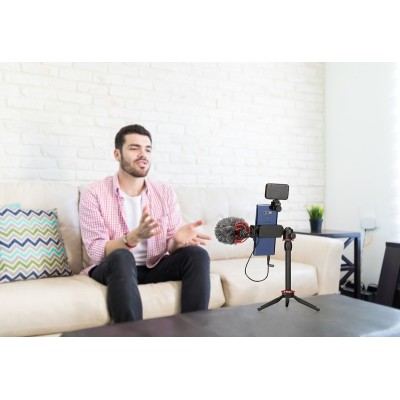 YOUTUBER / LIVE STREAMER VLOG 2 BYVG350 TRIPODE CON ACCESORIOS PARA GRABACIÓN Y PUBLICACIÓN DE VIDEO BOYA - BYVG350