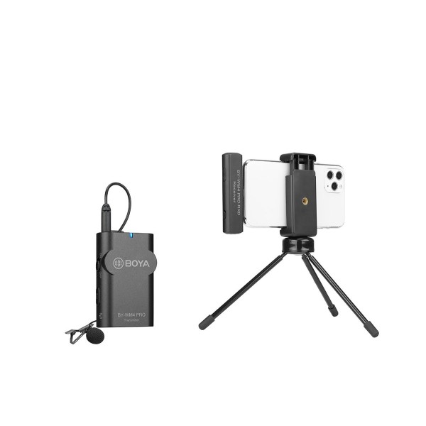 MICRÓFONO INALÁMBRICO WM4 KIT PRO 1TX CON 1 RX LIGTHING BOYA - BYWM4PROK3