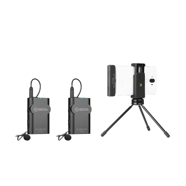MICRÓFONO INALÁMBRICO WM4 KIT PRO 2TX + 1 RX LIGTHING BOYA - BYWM4PROK4
