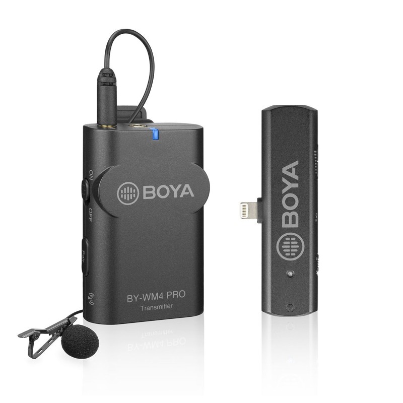MICRÓFONO INALÁMBRICO WM4 PRO KIT  1TX + 1 RX TIPO USB-C BOYA - BYWM4PROK5