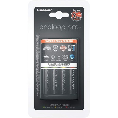 CARGADOR ENELOOP BQ-CC55 CON 4 BATERÍAS/ PILAS AA PRO 2450 MAH- 5410853057635