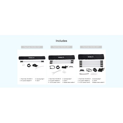 PAVOTUBE CON BATERÍA 30C KIT 2 UNIDADES NANLITE - NA1520082KIT