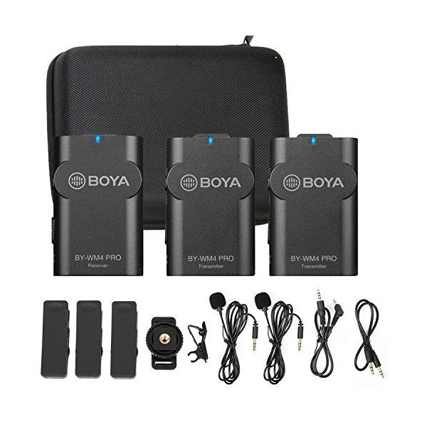 MICRÓFONO INALÁMBRICO WM4 PRO KIT 2TX+1RX BOYA - BYWM4PROK2