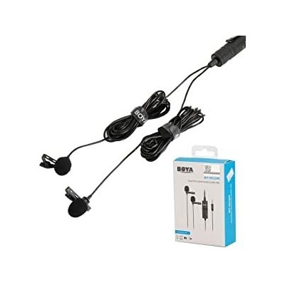 MICRÓFONO LAVALIER DUAL OMNIDIRECCIONAL M1 DM BOYA - BYM1DM