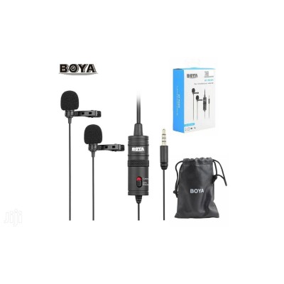 MICRÓFONO LAVALIER DUAL OMNIDIRECCIONAL M1 DM BOYA - BYM1DM