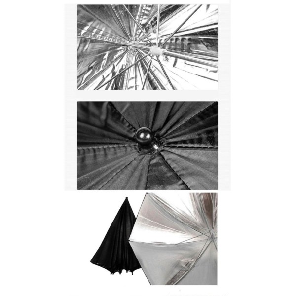 PARAGUAS DEEP PLATA 125 CM. ELINCHROM - EL26353