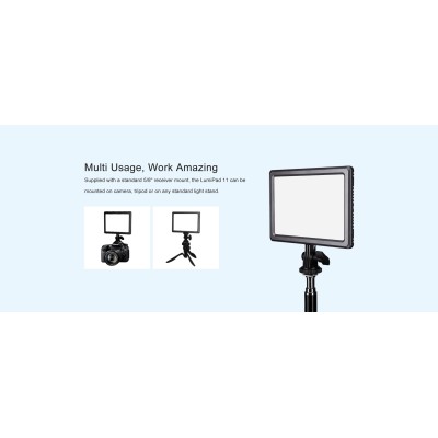 ANTORCHA LED BI-COLOR LUMIPAD 11 CON BATERÍA Y CARGADOR NANLITE - NA112001