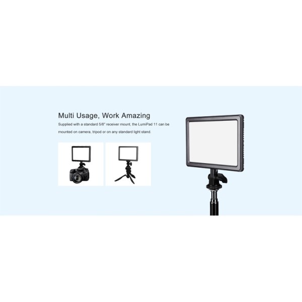 ANTORCHA LED BI-COLOR LUMIPAD 11 CON BATERÍA Y CARGADOR NANLITE - NA112001