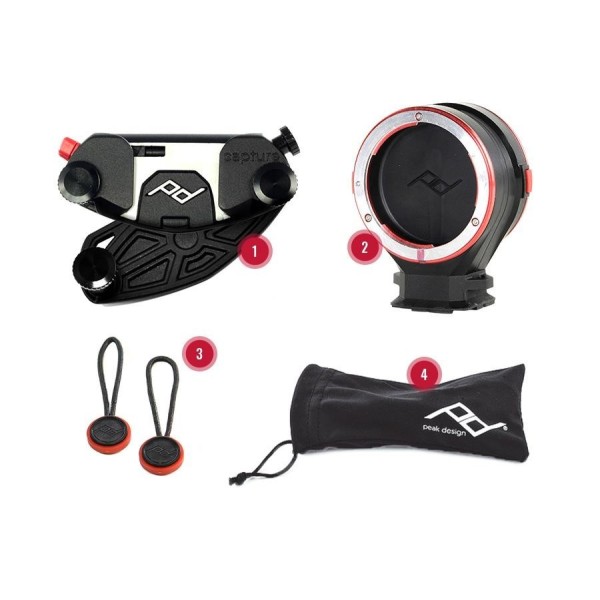 SOPORTE PARA 2 ÓPTICAS LENS KIT PARA TODOS LOS CAPTURE PEAK DESIGN - LKC1/ LKN1/ LKS1