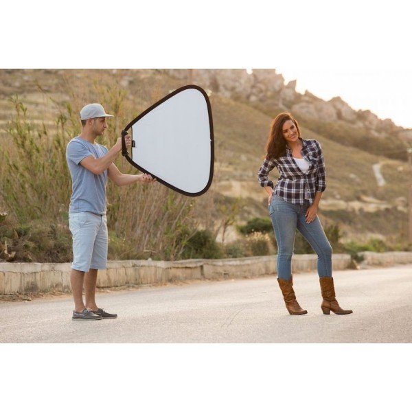 REFLECTOR TRIGRIP 75CM PLATA / BLANCO MANFROTTO - LLLR3631