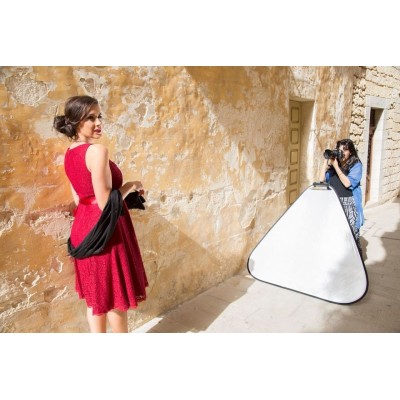 REFLECTOR TRIGRIP GRANDE 120CM DORADO / BLANCO MANFROTTO - LLLR3741