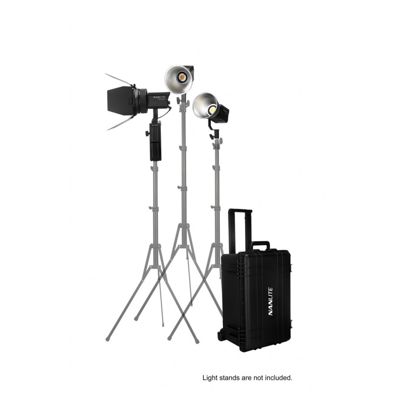 FOCOS LED FORZA 60 KIT 3 UNIDADES CON ACCESORIOS NANLITE- NA1220223KIT