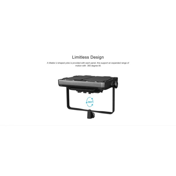 PANEL LED BICOLOR 600CSA CON ALETAS NANLITE - NA122014