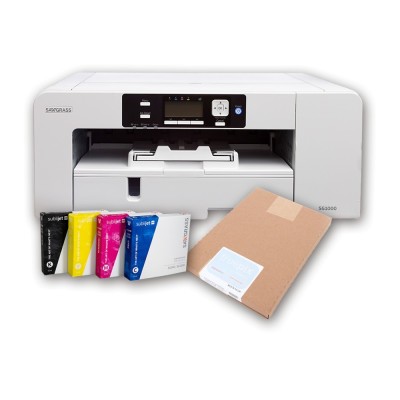 IMPRESORA PARA SUBLIMACIÓN SG1000  CON PAQUETE DE PAPEL A3 100 HOJAS Y JUEGO DE 4 TINTAS SAWGRASS- SG1000KIT