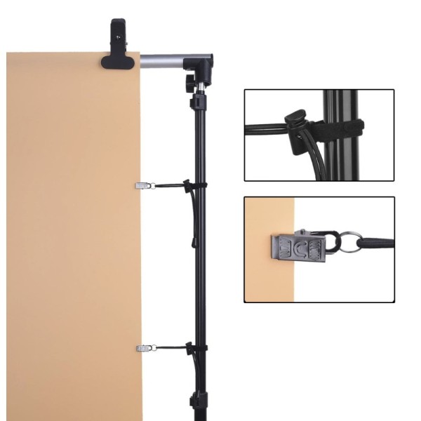 PINZAS PARA FONDOS EN SOPORTE DE ESTUDIO KIT 12 UNIDADES - X000ZKYB3Z