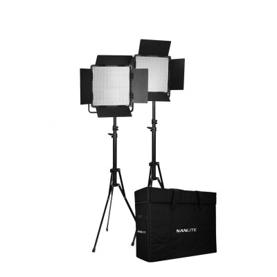 NANLITE KIT 2 PANEL LED CN-600CSA BI-COLOR CON ALETAS