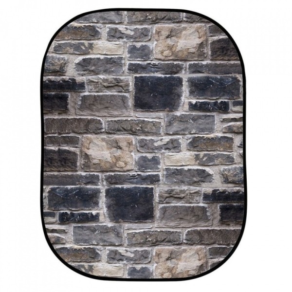 FONDO PLEGABLE DOBLE CARA RED BRICK / GREY STONE 1.5 X 2.1 M MANFROTTO - LLLB5711
