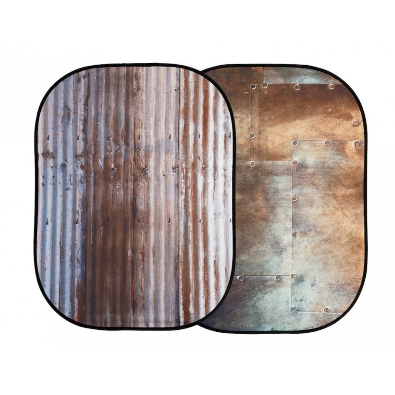 FONDO PLEGABLE DOBLE CARA 1.5 X 2.1 M CORREGATED / METAL MANFROTTO - LLLB5712