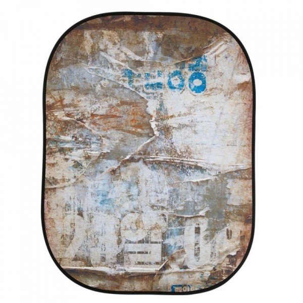 FONDO PLEGABLE DOBLE CARA DISTRESSED PAPER / GRAFFITI 1.5 X 2.1 M MANFROTTO - LLLB5714