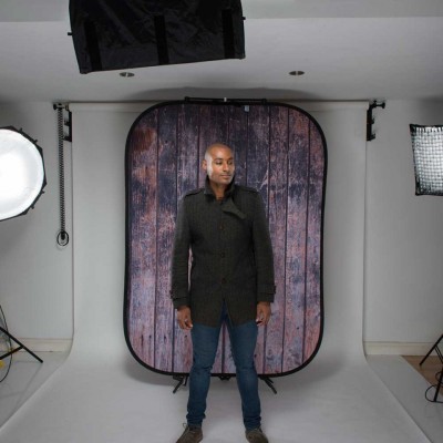 FONDO PLEGABLE DOBLE CARA SERIE URBAN MURO ABANDONADO/ VALLA DE MADERA 1.5 X 2.1M MANFROTTO - LLLB5715