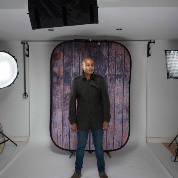 FONDO PLEGABLE DOBLE CARA SERIE URBAN MURO ABANDONADO/ VALLA DE MADERA 1.5 X 2.1M MANFROTTO - LLLB5715