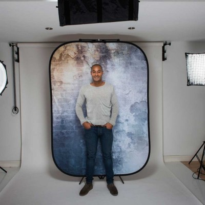 FONDO PLEGABLE DOBLE CARA SERIE URBAN MURO ABANDONADO/ VALLA DE MADERA 1.5 X 2.1M MANFROTTO - LLLB5715