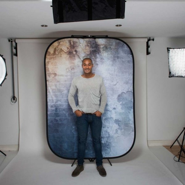 FONDO PLEGABLE DOBLE CARA SERIE URBAN MURO ABANDONADO/ VALLA DE MADERA 1.5 X 2.1M MANFROTTO - LLLB5715