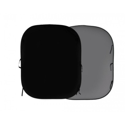 FONDO PLEGABLE LISO DOBLE CARA NEGRO/ GRIS MEDIO 1,5 X 1,8 M MANFROTTO - LLLB56GB