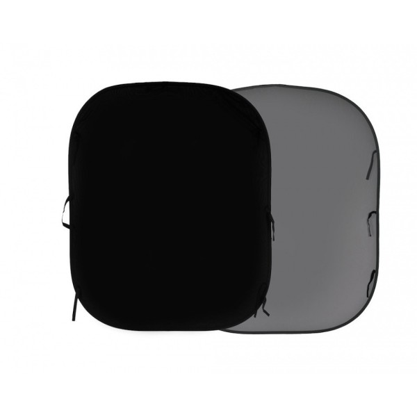 FONDO PLEGABLE LISO DOBLE CARA NEGRO/ GRIS MEDIO 1,5 X 1,8 M MANFROTTO - LLLB56GB