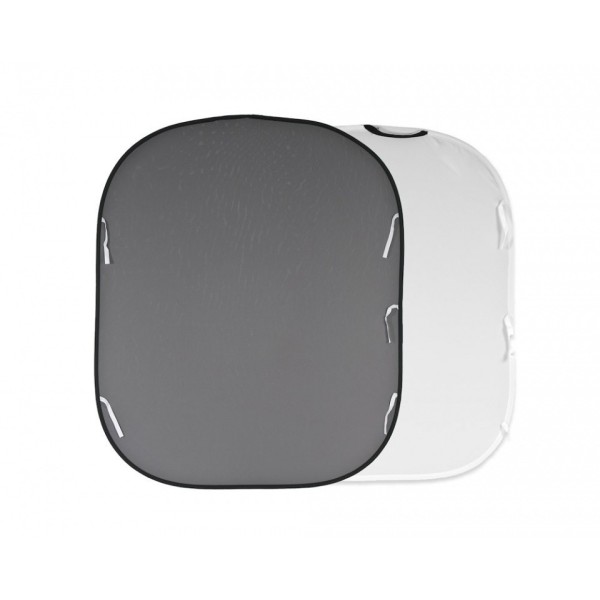 FONDO PLEGABLE DOBLE CARA BLANCO /GRIS MEDIO 1.80 X 2.15 M MANFROTTO - LLLB67GW