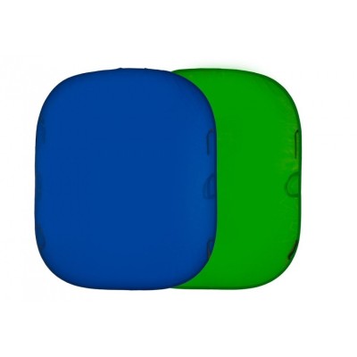 FONDO PLEGABLE LISO DOBLE CARA CHROMA KEY VERDE/ AZUL  1,5 X 1,8 M MANFROTTO - LLLC5687