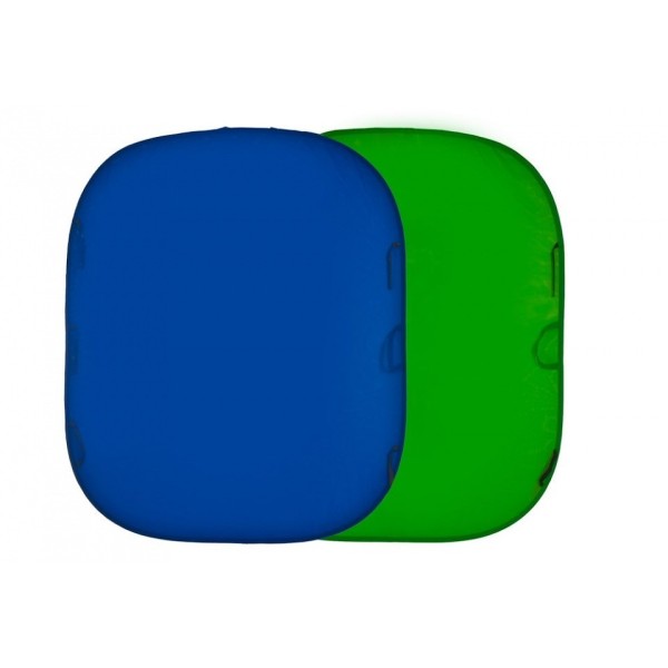 FONDO PLEGABLE LISO DOBLE CARA CHROMA KEY VERDE/ AZUL  1,5 X 1,8 M MANFROTTO - LLLC5687