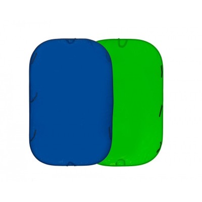FONDO PLEGABLE LISO DOBLE CARA CHROMA KEY VERDE/ AZUL 1,8 X 2,1 M MANFROTTO - LLLC5987
