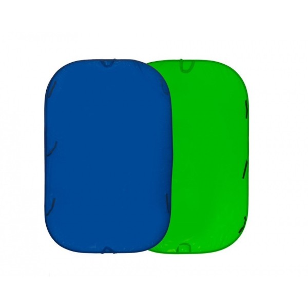 FONDO PLEGABLE LISO DOBLE CARA CHROMA KEY VERDE/ AZUL 1,8 X 2,1 M MANFROTTO - LLLC5987