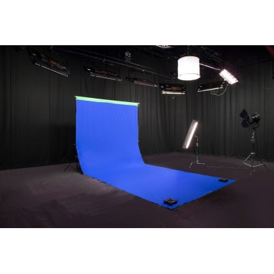 FONDO CORTINA TELA REVERSIBLE CHROMA KEY AZUL/ VERDE 3 X 7 M MANFROTTO - LLLC5887