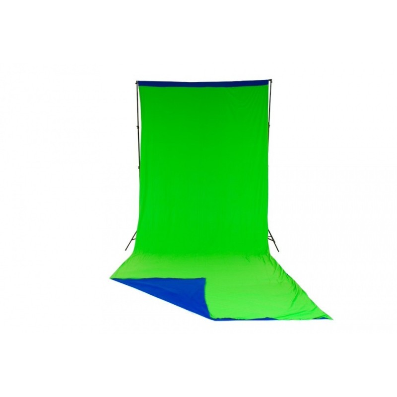 FONDO CORTINA TELA REVERSIBLE CHROMA KEY AZUL/ VERDE 3 X 7 M MANFROTTO - LLLC5887