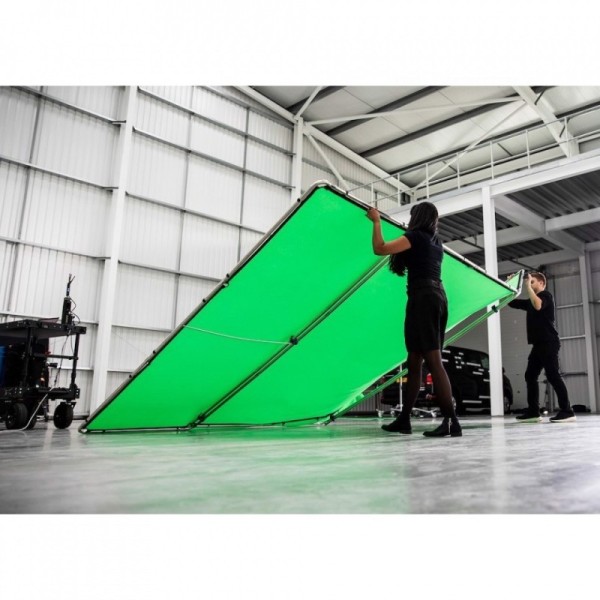 FONDO CHROMA KEY FX KIT TELA DE FONDO VERDE O AZUL 4 X 2,9M CON MARCO DE ALUMINIO MANFROTTO - MFMLBG4301K / MFMLBG4301KB