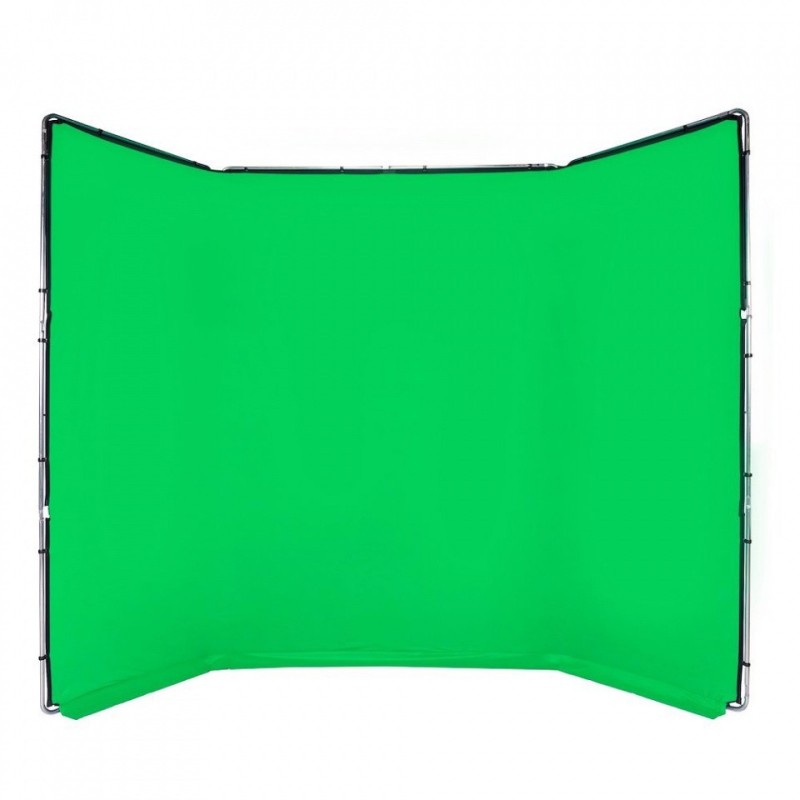 FONDO CHROMA KEY FX KIT TELA DE FONDO VERDE O AZUL 4 X 2,9M CON MARCO DE ALUMINIO MANFROTTO - MFMLBG4301K / MFMLBG4301KB