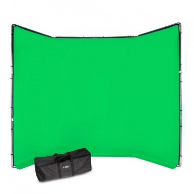 FONDO CHROMA KEY FX KIT TELA DE FONDO VERDE O AZUL 4 X 2,9M CON MARCO DE ALUMINIO MANFROTTO - MFMLBG4301K / MFMLBG4301KB