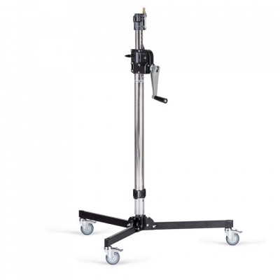PIE DE ESTUDIO BASE BAJA WIND UP 2 SECCIONES  DE ACERO MANFROTTO - MF083NWLB