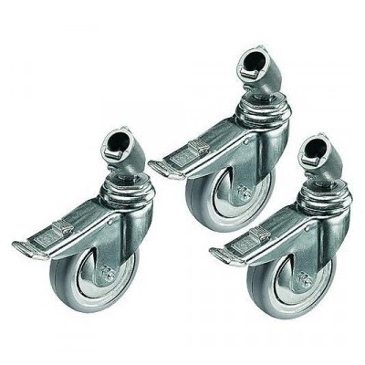 RUEDAS 75MM CON FRENOS SET 3 CONECTOR M10 MANFROTTO - MF104