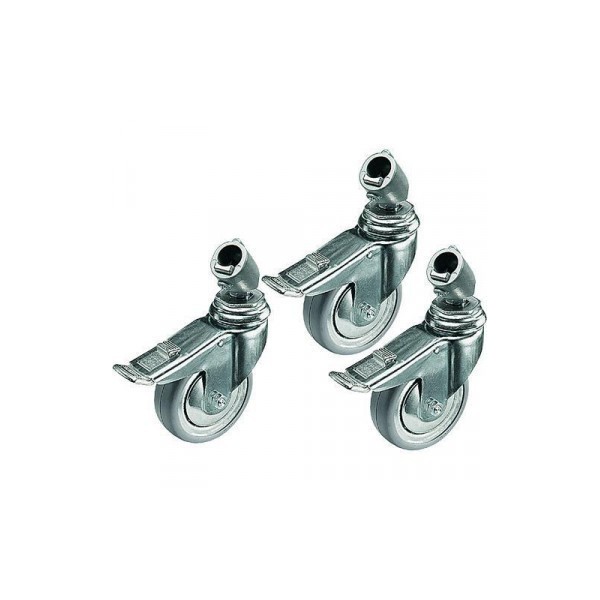RUEDAS 75MM CON FRENOS SET 3 CONECTOR M10 MANFROTTO - MF104