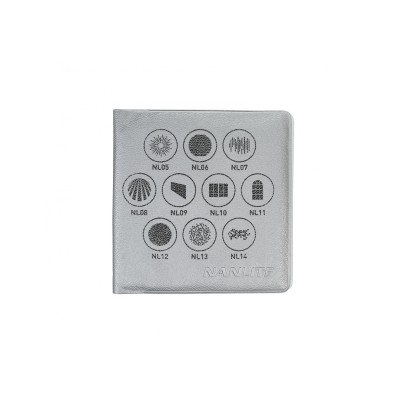 JUEGO DE 10 GOBOS SET 1 PARA NANLITE FORZA 60/60B/150 - NAASGBFMMSET1