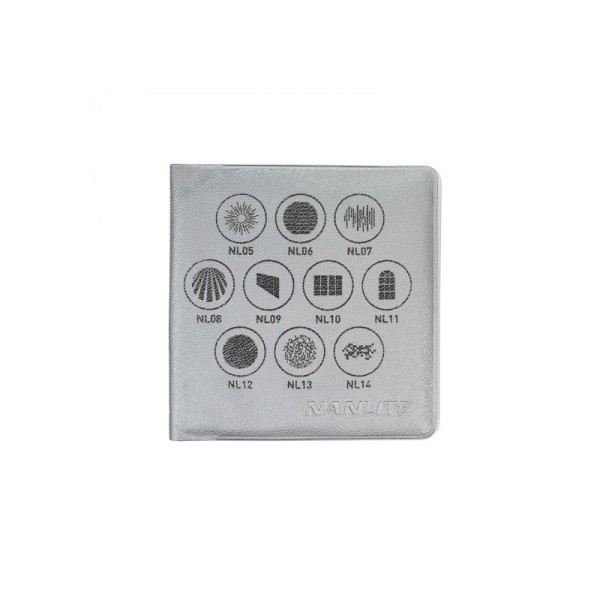 JUEGO DE 10 GOBOS SET 1 PARA NANLITE FORZA 60/60B/150 - NAASGBFMMSET1