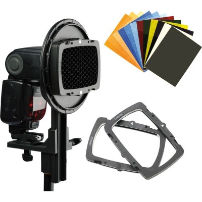 STROBO KIT ADAPTADOR CON ZAPATA EZYBOX HOTSHOE MANFROTTO- LLLS2617