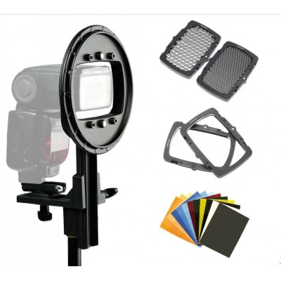 STROBO KIT ADAPTADOR CON ZAPATA EZYBOX HOTSHOE MANFROTTO- LLLS2617