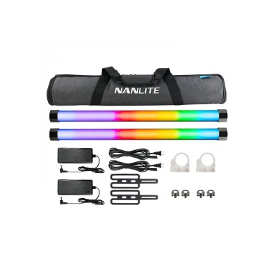 PAVOTUBE II 15X CON BATERÍA KIT 2 UNIDADES NANLITE- NA1520212KIT